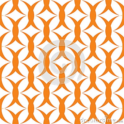 Orange pattern on white background. Seamless pattern wallpaper. Abstract. Vector Illustration